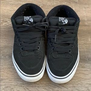 Vans Black Canvas Half Cab Skate Shoes